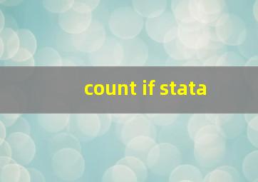 count if stata